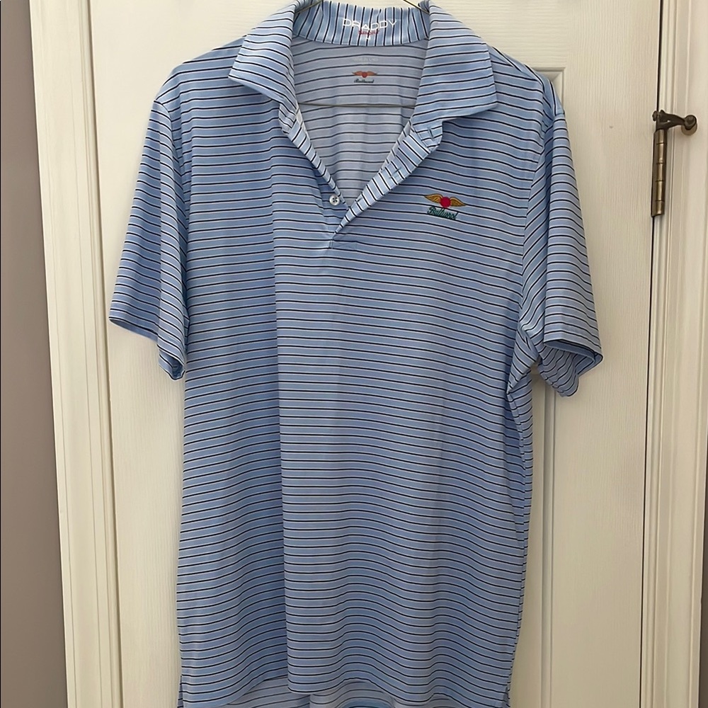 Blue Striped Baltusrol Golf Shirt